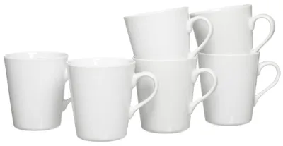 Immagine prodotto di Set di 6 tazze da caffè in porcellana, colore viola, capacità 300 ml