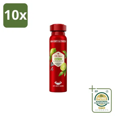 Obrázek produktu pro 10 kusů deodorantu Old Spice Citron ve spreji, objem 150 ml – balení