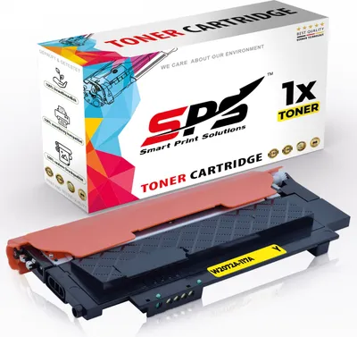 A product shot of a toner cartridge box and the toner cartridge itself, presented on a white background.