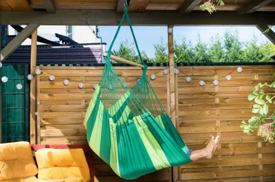 Produktbild von MacaMex Relaxa Verde Hängestuhl Baumwolle grün Hängestuhl