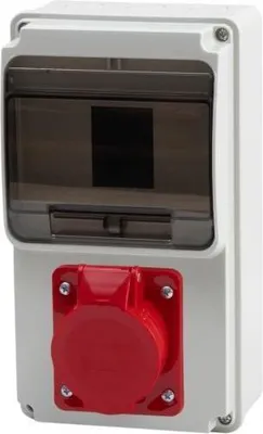 Imagen del producto de Caja de distribución 6M ULISSE MINI, 16A/5 polos, grado de protección IP54