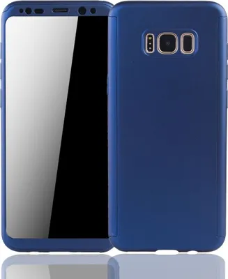 Produktbild von Handyhülle Schutzhülle für Samsung Galaxy S8 Plus Full Case Cover Displayschutz 360 Blau
