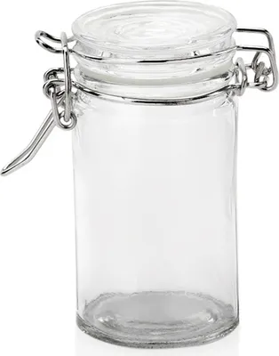 Produktbild von 6x Bügelverschlussglas Deckel mit Dichtung 100 ml Einmachglas Ø 4,5 cm