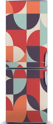 Imagen del producto de Decoración magnética para nevera - Alfombrilla magnética - 70 cm x 190 cm - Imán para nevera - Diseño abstracto