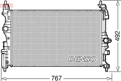 Produktbild von DENSO DRM20019 Kühler Wasserkühler Motorkühler für OPEL Corsa E Schrägheck (X15) Corsa E Schrägheck Kastenwagen (X15) für VAUXHALL
