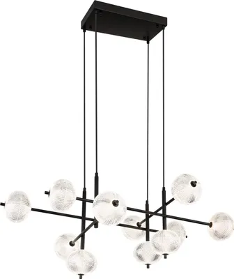 Produktbild von Globo Lighting Hängeleuchte Metall schwarz matt, LED