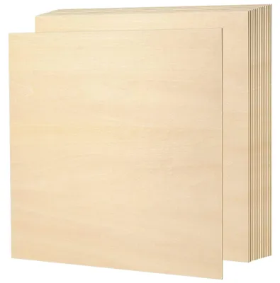 Produktbild von 15 Stück Holz-Multiplexplatten 300 x 300 x 2 mm - Für Hobby und Handwerk