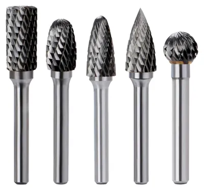 Produktbild von Wolframcarbid Fräser – 5-teiliges Raspelset 10mm Hartmetall Frässtifte für Schneidschleifer, Metallschnitzen, Polieren, Gravieren, Bohren mit 6 mm Schaft