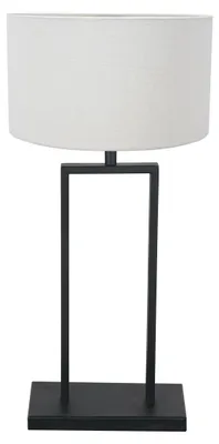 Productafbeelding van Tafellamp 55cm Stang met kap wit