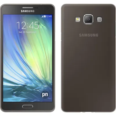 Produktbild von PhoneNatic Case kompatibel mit Samsung Galaxy A5 (A500) - grau Silikon Hülle Slimcase + 2 Schutzfolien