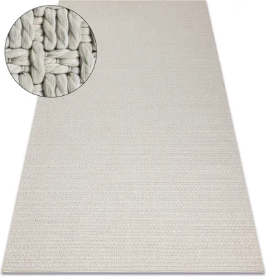 Produktbild von Teppich ORIGI 3561 creme - flachgewebte SISAL schnur beige 194x290 cm