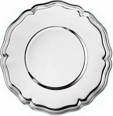 Produktbild von Wilkens Edles Serviertablett CHIPPENDALE Platzteller Maße 30 cm, versilbert , Seckenrand gepraegt