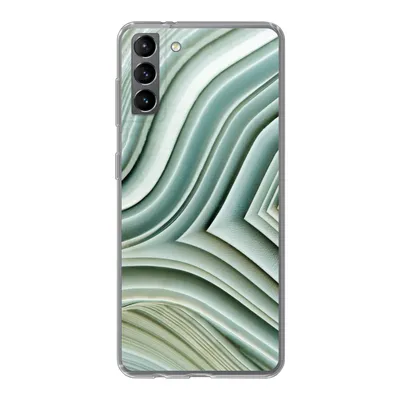 Produktbild von MuchoWow® Handyhülle Schutzhülle Hülle für Samsung Galaxy S21 Plus Naturstein - Abstrakt - Grau Silikon Softcase Handy Hülle - Handy-Tasche