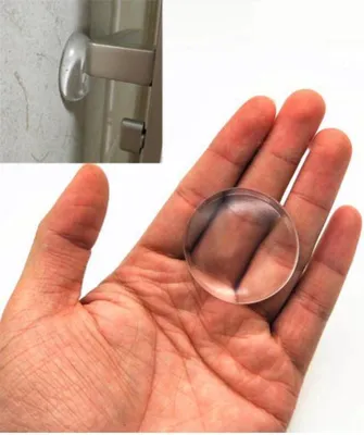 Produktbild von Jumadas – Schützen Sie Ihre Türen und Wände mit Jumadas selbstklebenden Türschutzfolien – transparent – ​​flexibel und langlebig – 5 cm Durchmesser – Durchmesser 50 mm