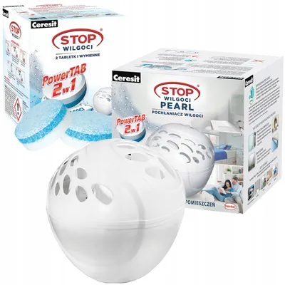 Image de Ceresit Stop Humidité Absorbant Set Aero 360 2x300g Recharge Abstral