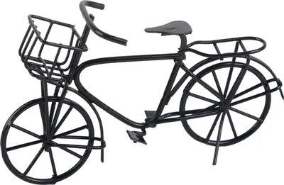 Produktbild von Langlebiges, lebendiges Miniatur-Fahrrad, dekoratives schwarzes Puppenhaus, Puppenhaus-Dekoration, Zubehör, Geschenke