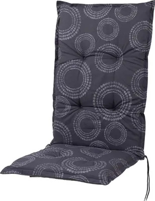 Produktbild von Auflage Hochlehner Naxos 40466-700 grau Kreise 121x54x6 cm Sun Garden