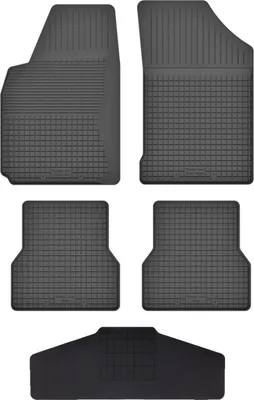 Produktbild von Gummi Fußmatten Set Für: Renault Megane I (1995-2002) Gummimatten Schwarz