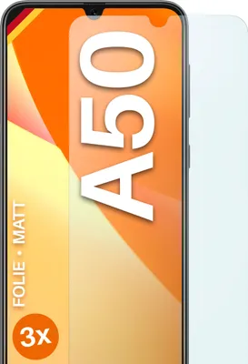 Produktbild von moex® 3x Schutzfolie kompatibel mit Samsung Galaxy A50 - Displayschutzfolie Anti Reflex Folie, Matt