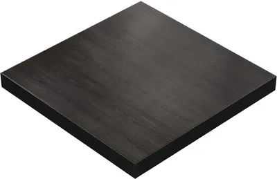 Produktbild von BRASIL | Gastro Tischplatte | B:T 70 x 70 cm | Wenge/Schwarz | Quadratisch | Gastro Tischplatte