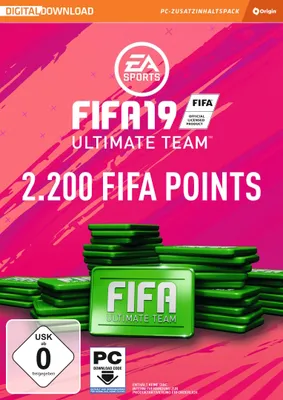 Produktbild von EA Sports FIFA 19 Ultimate Team 2.200 FIFA Points PC-Game