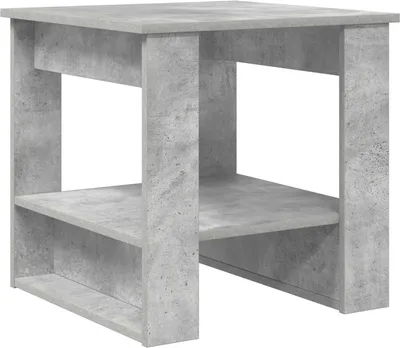 Image de vidaXL Table basse Béton Gris 51 x 50 x 50 cm Bois composite