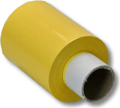 Produktbild von 40x Bündelstretchfolie 100 mm 23my GELB Kernlänge 140 mm 150m