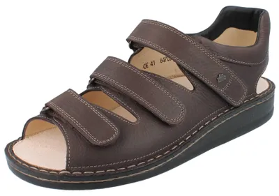 Produktbild von FINN COMFORT Tunis Herren Sandalen dunkelbraun Glattleder - Größe: 41
