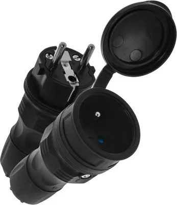Immagine prodotto di Extrem Ip54 Stecker + Steckdosensatz Schwarz - E+97-0003
