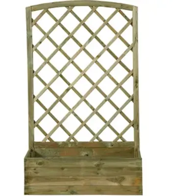 Produktbild von Blumenkasten Blumentopf mit Gitter 90x40x140 Spalier Bogen Blumenbeet Gartenblumentopf Holz