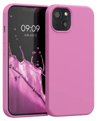 Produktbild von kwmobile Handyhülle für iPhone 13 Hülle, für iPhone 13 Case - Hülle Silikon - kabelloses Laden - rosa lavendel