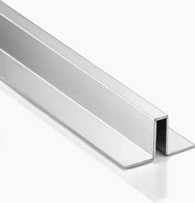 Produktbild von Slim-Line U-Profil Bordüre mit Schenkel Fliesenschiene Edelstahl V2A L250cm H12 glänzend