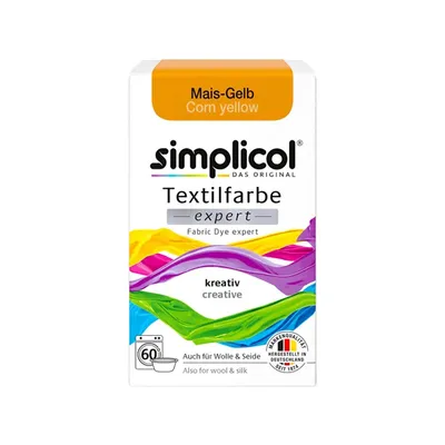 Zdjęcie produktu dla Simplicol - oryginalny, specjalistyczny barwnik do tekstyliów w kolorze jasnożółtej kukurydzy