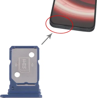 Produktbild von Für Nothing Phone 2A SIM Karten Tray Dual SIM Ersatzteil Blau