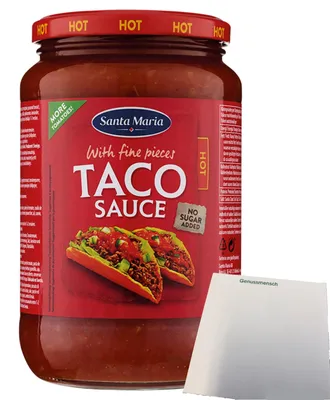 Produktbild von Santa Maria Taco Sauce Party Hot (770g Glas) + usy Block