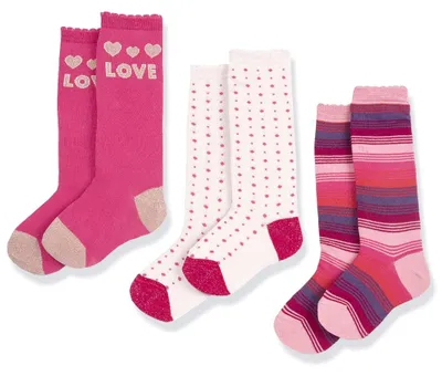 Productafbeelding van Chicco kniehoog bestickte sokken voor meisjes, 3-pack