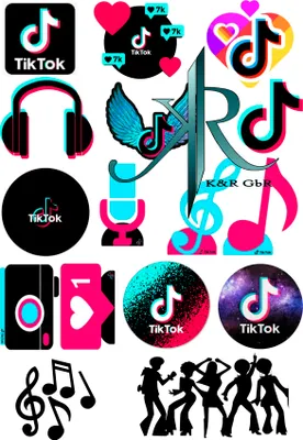 Produktbild von Tik Tok, 16 Stück,Tortenaufleger,Geburtstag,Tortendeko,…