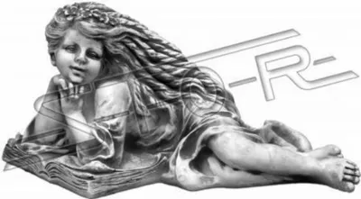 Immagine prodotto di Figura da giardino angelo giardino 26cm stagno figura persone pietra fusa decorazione giardino S201179