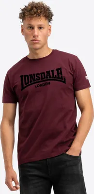 Image de T-shirt homme coupe régulière LL008 ONE TONE Oxblood/Black L Lonsdale