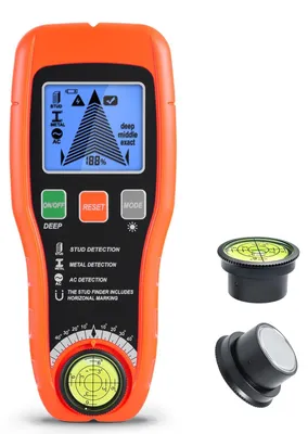 Productafbeelding van Kabelzoeker wandscanner - 7 in 1 - Hout, metaal, AC en waterpas - Hd-lcd