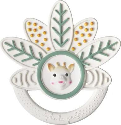 Produktbild von SOPHIE LA GIRAFE® Beißring 5 Sinne Naturkautschuk Blätter
