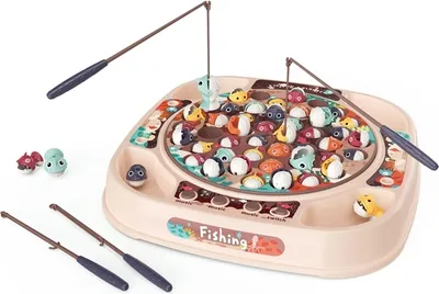 Produktbild von WOOPIE Angelspiel, Set, 4 Angelruten, 50 Elemente