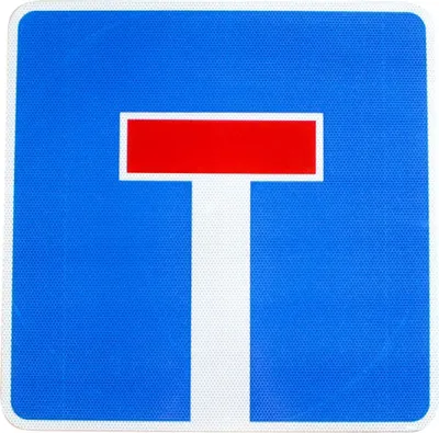 Produktbild von ORIGINAL RA2 Verkehrszeichen Nr. 357 Sackgasse 600 mm StVO RSA-21 RAL Verkehrsschild Schild Straßenschild Baustellenschild Straßenzeichen Bauschild