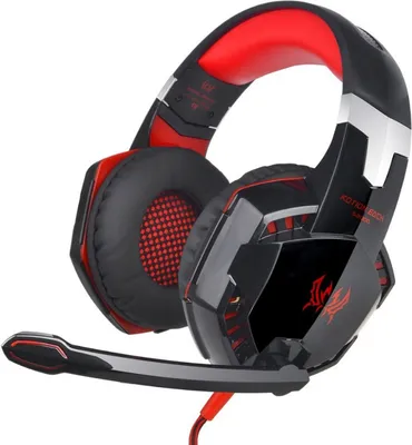 Image de casque de jeu 3.5mm Mic LED Stereo Surround Headset pour PS3 PS4 Xbox ONE 360 Noir Rouge
