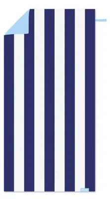 Produktbild von Spokey - "Sailor" Handtuch, Schnell trocknend, gestreift PP8311 (160 cm x 80 cm) (Marine/Weiß)