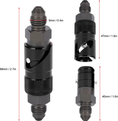 Produktbild von Bremsleitungs-Schnellspanner-Verbindungsadapter aus Aluminiumlegierung für Öl-Kraftstoff-Flüssigkeitsschlauch