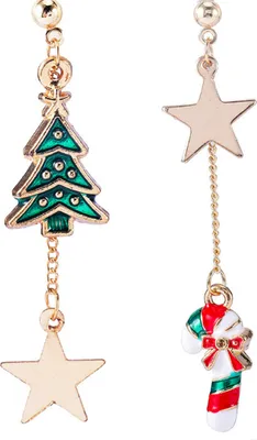 Produktbild von INF Weihnachtsohrringe 1 Paar Mehrfarbig