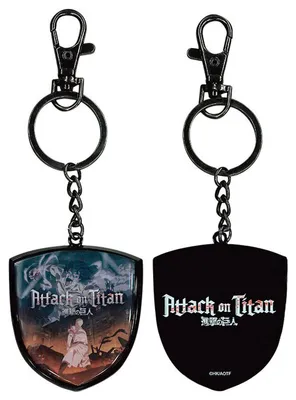 Productafbeelding van Attack on Titan metalen sleutelhanger, Colossus, 7 cm