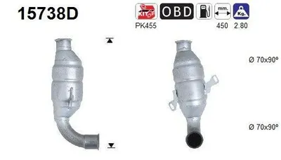 Obrázek produktu pro Katalyzátor Citroen C2 C3 1,4Hdi Euro 3