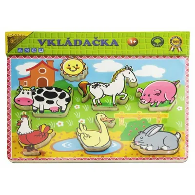 Produktbild von STUDO WOOD Jigsaw Haustiere auf dem Bauernhof